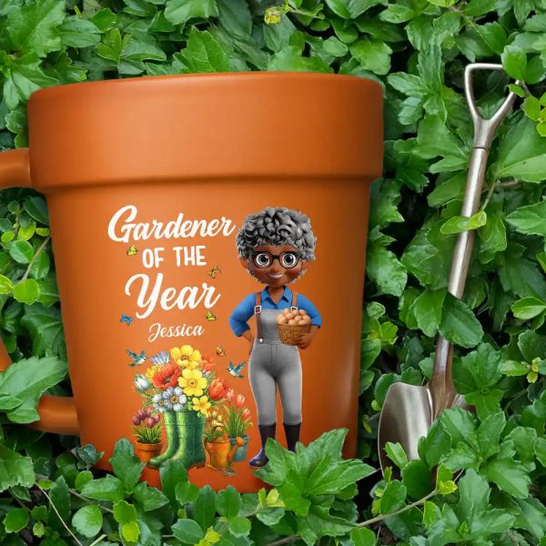 Gardener Of The Year - Personalized Plant Pot Ceramic Mug