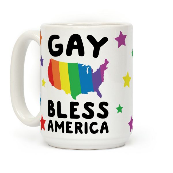 Gay Bless America Coffee Mug Gay Bless America Coffee Mug