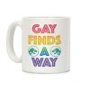 Gay Finds A Way Jurassic Park Parody Coffee Mug Gay Finds A Way Jurassic Park Parody Coffee Mug