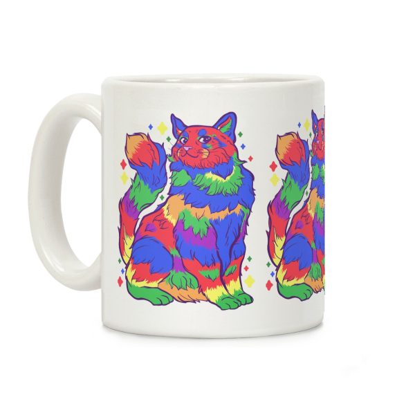 Gay Pride Cat Coffee Mug Gay Pride Cat Coffee Mug