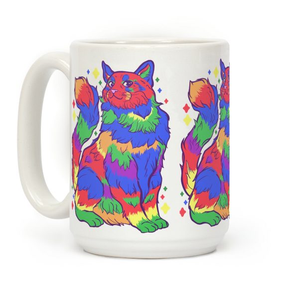 Gay Pride Cat Coffee Mug Gay Pride Cat Coffee Mug