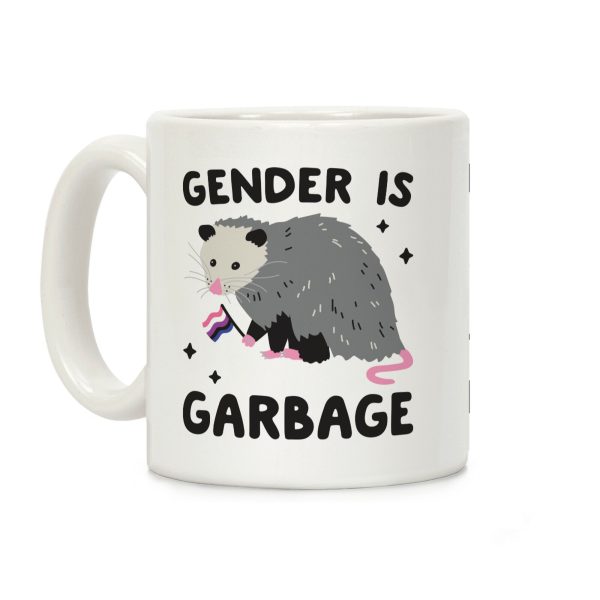 Gender Is Garbage Gender Fluid Opossum Coffee Mug Gender Is Garbage Gender Fluid Opossum Coffee Mug