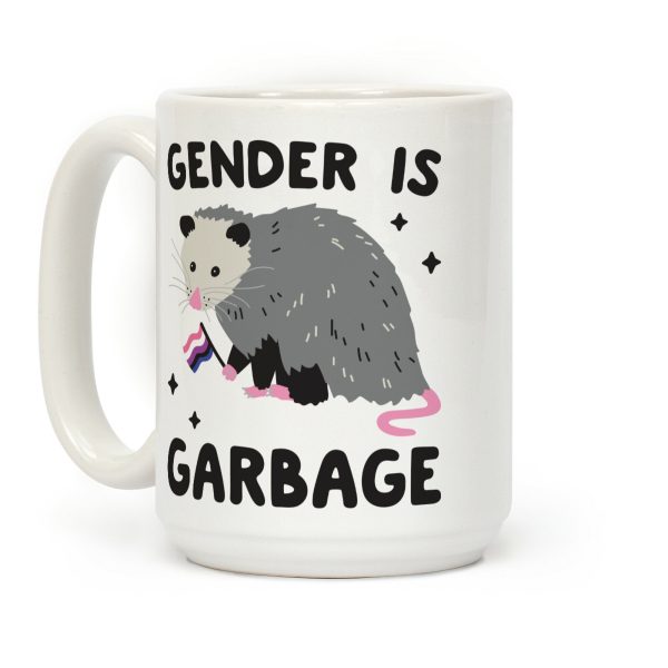 Gender Is Garbage Gender Fluid Opossum Coffee Mug Gender Is Garbage Gender Fluid Opossum Coffee Mug