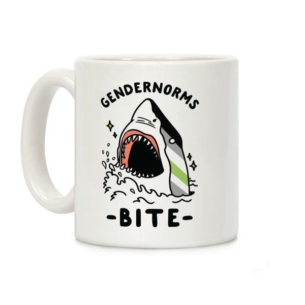 Gendernorms Bite Agender Coffee Mug Gendernorms Bite Agender Coffee Mug