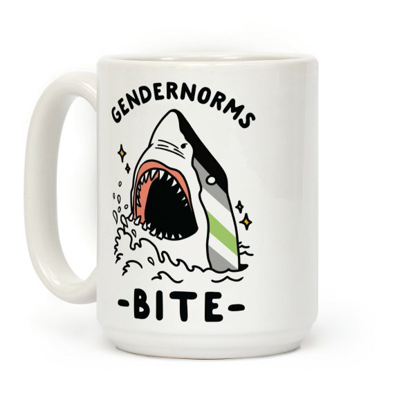 Gendernorms Bite Agender Coffee Mug Gendernorms Bite Agender Coffee Mug