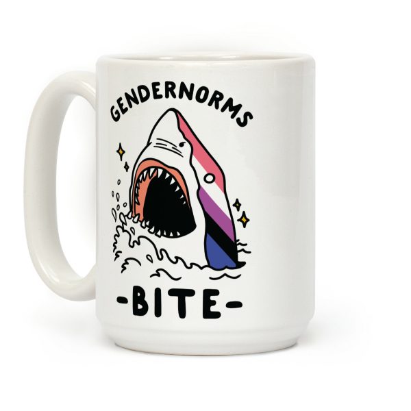 Gendernorms Bite Genderfluid Coffee Mug Gendernorms Bite Genderfluid Coffee Mug
