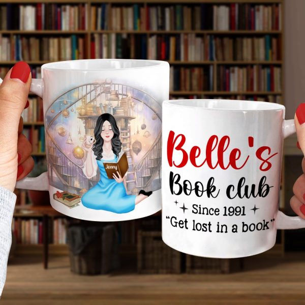 Get Lost in a Book, Personalized Coffee Mug, Gifts For Book Lovers, 01QHTN301123PA