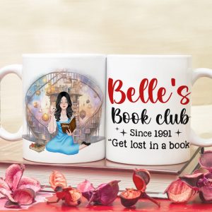 Get Lost in a Book, Personalized Coffee Mug, Gifts For Book Lovers, 01QHTN301123PA