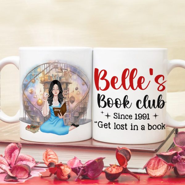 Get Lost in a Book, Personalized Coffee Mug, Gifts For Book Lovers, 01QHTN301123PA
