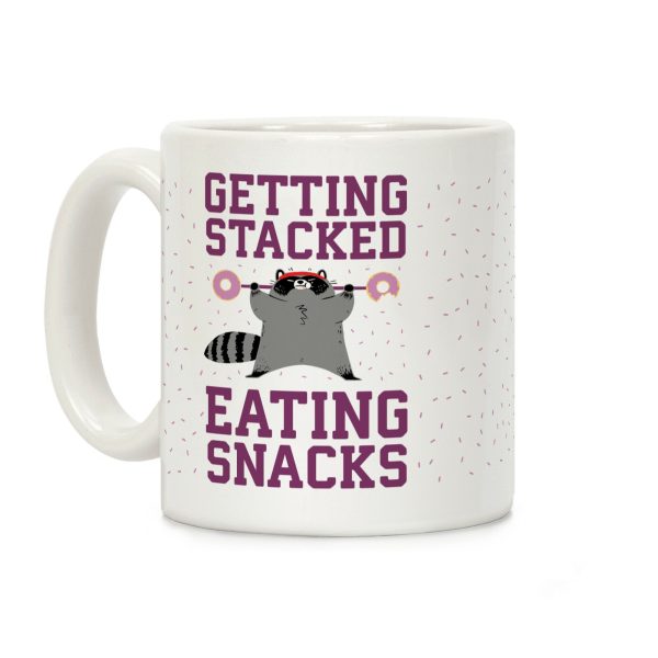 Getting Stacked Eating Snacks Coffee Mug Getting Stacked Eating Snacks Coffee Mug