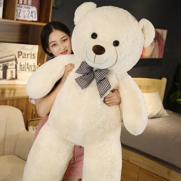 Giant 105cm Soft Teddy Bear - Adorable Plush Hugging Pillow for Kids