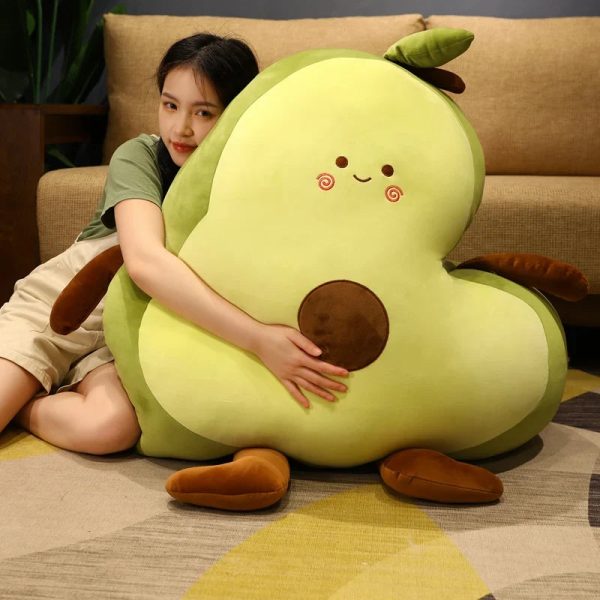 Giant Avocado Plush Toy - Soft, Cuddly Fruit Cushion for Kids & Gifts Giant Avocado Plush Toy - Soft, Cuddly Fruit Cushion for Kids & Gifts