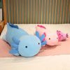Giant Axolotl Plush Toy Colorful Stuffed Salamander Long Pillow for Kids Giant Axolotl Plush Toy Colorful Stuffed Salamander Long Pillow for Kids