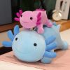 Giant Axolotl Plush Toy Colorful Stuffed Salamander Long Pillow for Kids Giant Axolotl Plush Toy Colorful Stuffed Salamander Long Pillow for Kids