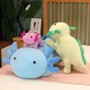 Giant Axolotl Plush Toy Colorful Stuffed Salamander Long Pillow for Kids Giant Axolotl Plush Toy Colorful Stuffed Salamander Long Pillow for Kids