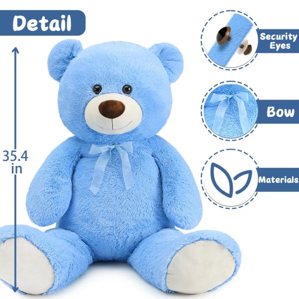 Giant Blue Teddy Bear Plush 130cm Giant Blue Teddy Bear Plush 130cm