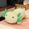 Giant Colorful Axolotl Plush Toy - Fuzzy Long Pillow for Kids' Comfort