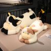 Giant Colorful Highland Cow Plush Toy - Jumbo Soft Body Pillow for Kids