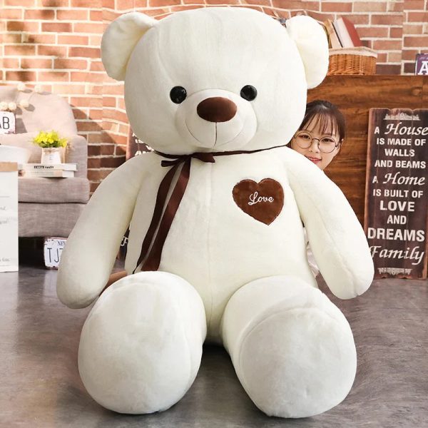 Giant Kawaii Bear Plush Toy - Soft & Cuddly Gift for Loved Ones