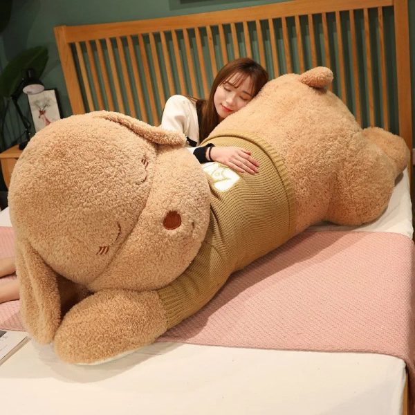 Giant Lying Dog Plush Pillow 80cm 100cm