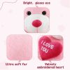 Giant Pink Teddy Bear With Red Heart 4.3ft Giant Pink Teddy Bear With Red Heart 4.3ft