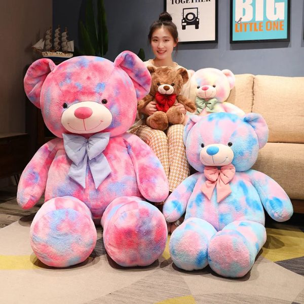 Giant Plush American Bear - Soft, Colorful Stuffed Toy for Kids & Lovers