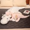 Giant Plush Unicorn Dinosaur Hug Pillow Soft Stuffed Toy