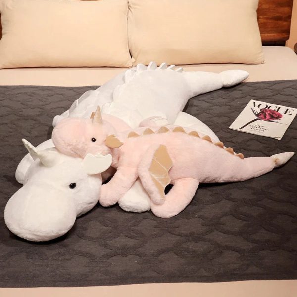Giant Plush Unicorn Dinosaur Hug Pillow Soft Stuffed Toy