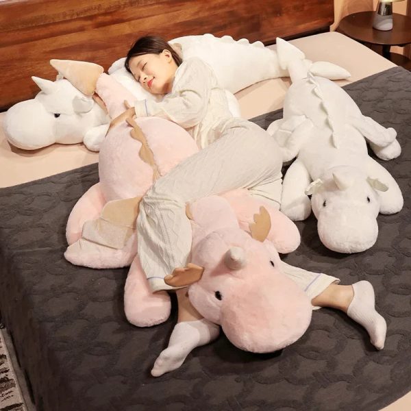 Giant Plush Unicorn Dinosaur Hug Pillow Soft Stuffed Toy