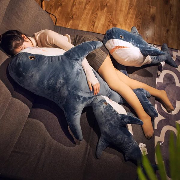 Giant Soft Shark Plush Toy - Cozy Fish Pillow for Kids & Gifts Giant Soft Shark Plush Toy - Cozy Fish Pillow for Kids & Gifts