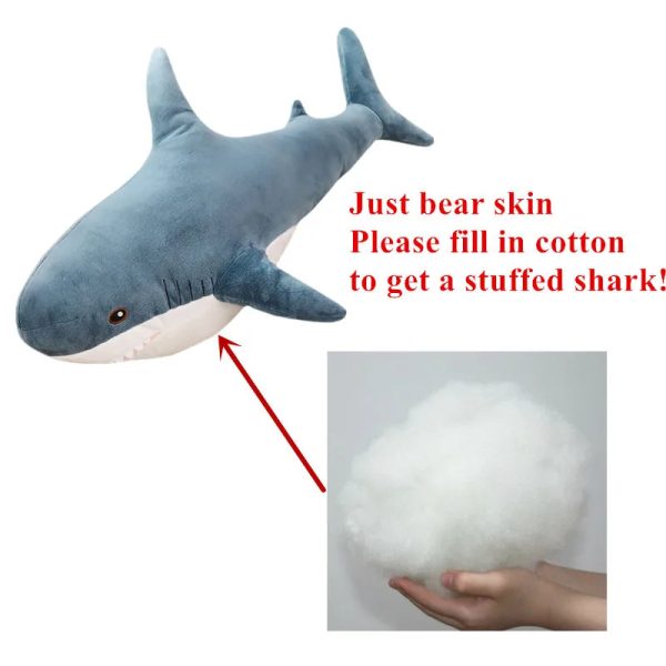Giant Soft Shark Plush Toy - Cozy Fish Pillow for Kids & Gifts Giant Soft Shark Plush Toy - Cozy Fish Pillow for Kids & Gifts