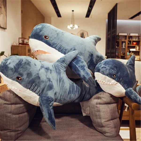 Giant Soft Shark Plush Toy - Cozy Fish Pillow for Kids & Gifts Giant Soft Shark Plush Toy - Cozy Fish Pillow for Kids & Gifts