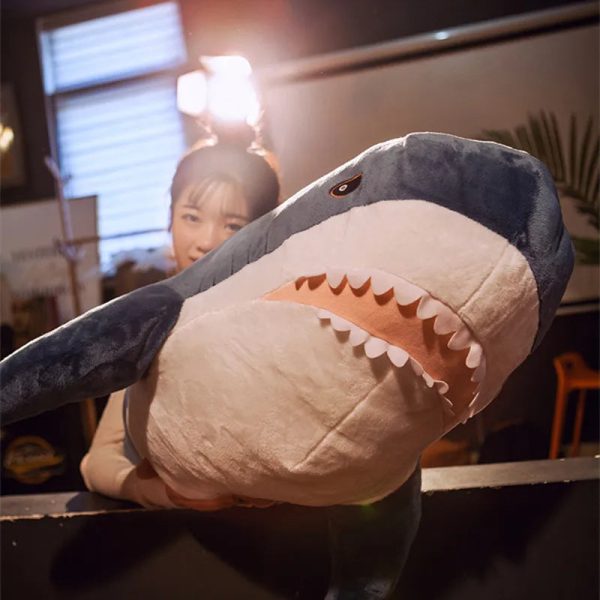 Giant Soft Shark Plush Toy - Cozy Fish Pillow for Kids & Gifts Giant Soft Shark Plush Toy - Cozy Fish Pillow for Kids & Gifts