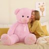 Giant Teddy Bear 5 Feet Pink Plush Life Size Gift Giant Teddy Bear 5 Feet Pink Plush Life Size Gift