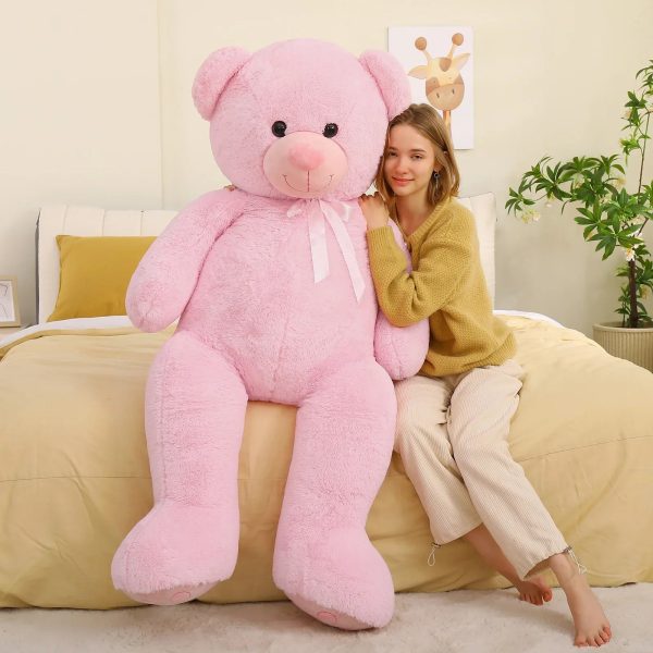 Giant Teddy Bear 5 Feet Pink Plush Life Size Gift Giant Teddy Bear 5 Feet Pink Plush Life Size Gift