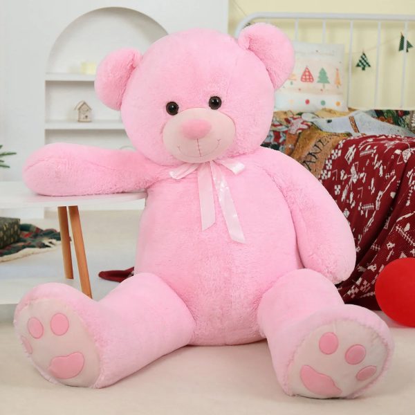 Giant Teddy Bear 5 Feet Pink Plush Life Size Gift Giant Teddy Bear 5 Feet Pink Plush Life Size Gift