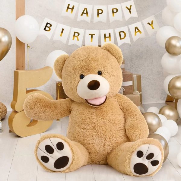 Giant Teddy Bear Plush with Big Footprints 39 Inch Giant Teddy Bear Plush with Big Footprints 39 Inch