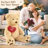 Giant Teddy Bear Plush with I Love You Heart – Soft Stuffed Bear for Kids and Valentine’s Gift