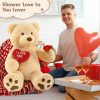 Giant Teddy Bear Plush with I Love You Heart – Soft Stuffed Bear for Kids and Valentine’s Gift
