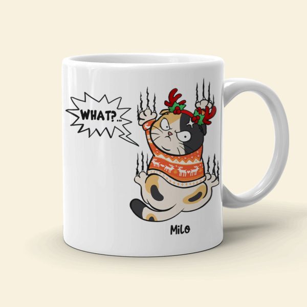 Gift For Cat Lover, Personalized Mug, Cat Scratching Mug, Christmas Gift EEA Gift For Cat Lover, Personalized Mug, Cat Scratching Mug, Christmas Gift EEA