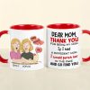 Gift For Happy Mother's Day, Mom Personalized Coffee Mug Accent Mug Wine Tumbler Gift For Happy Mother's Day, Mom Personalized Coffee Mug Accent Mug Wine Tumbler