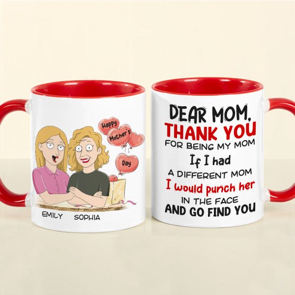Gift For Happy Mother's Day, Mom Personalized Coffee Mug Accent Mug Wine Tumbler Gift For Happy Mother's Day, Mom Personalized Coffee Mug Accent Mug Wine Tumbler