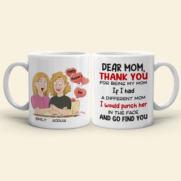 Gift For Happy Mother's Day, Mom Personalized Coffee Mug Accent Mug Wine Tumbler Gift For Happy Mother's Day, Mom Personalized Coffee Mug Accent Mug Wine Tumbler