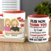 Gift For Happy Mother's Day, Mom Personalized Coffee Mug Accent Mug Wine Tumbler Gift For Happy Mother's Day, Mom Personalized Coffee Mug Accent Mug Wine Tumbler