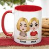 Gift For Mom, Personalized White Mug Accent Mug Wine Tumbler, Mom And Kid Mug, Mother's Day Gift Gift For Mom, Personalized White Mug Accent Mug Wine Tumbler, Mom And Kid Mug, Mother's Day Gift
