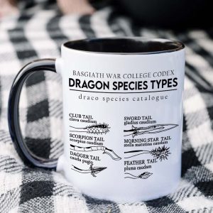 Gifts For Book Lover Coffee Mug Dragon Species Types 03HUHN120324