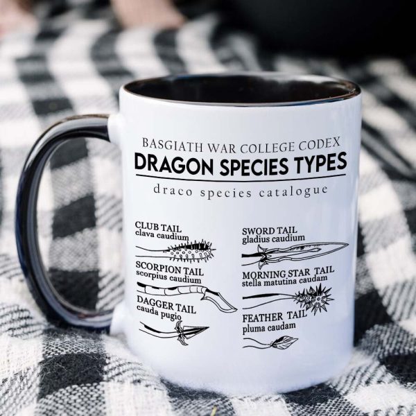 Gifts For Book Lover Coffee Mug Dragon Species Types 03HUHN120324
