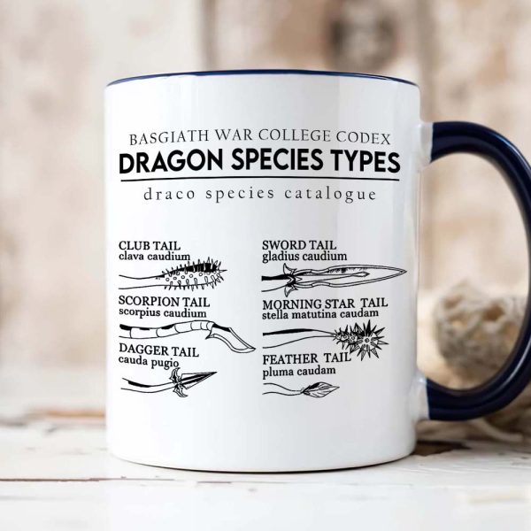Gifts For Book Lover Coffee Mug Dragon Species Types 03HUHN120324