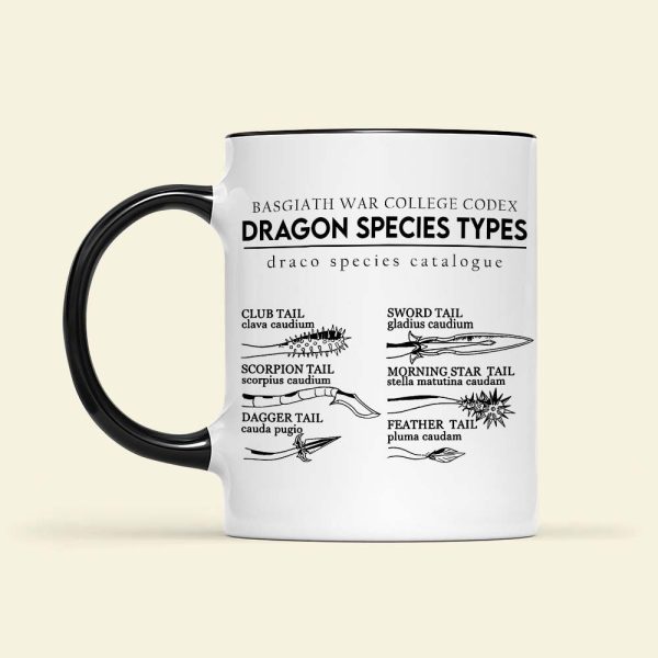 Gifts For Book Lover Coffee Mug Dragon Species Types 03HUHN120324