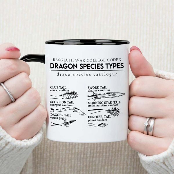 Gifts For Book Lover Coffee Mug Dragon Species Types 03HUHN120324